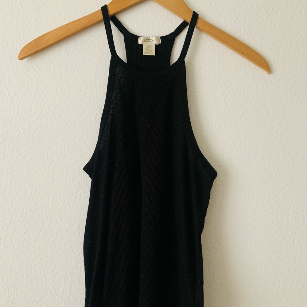 Long high neck top